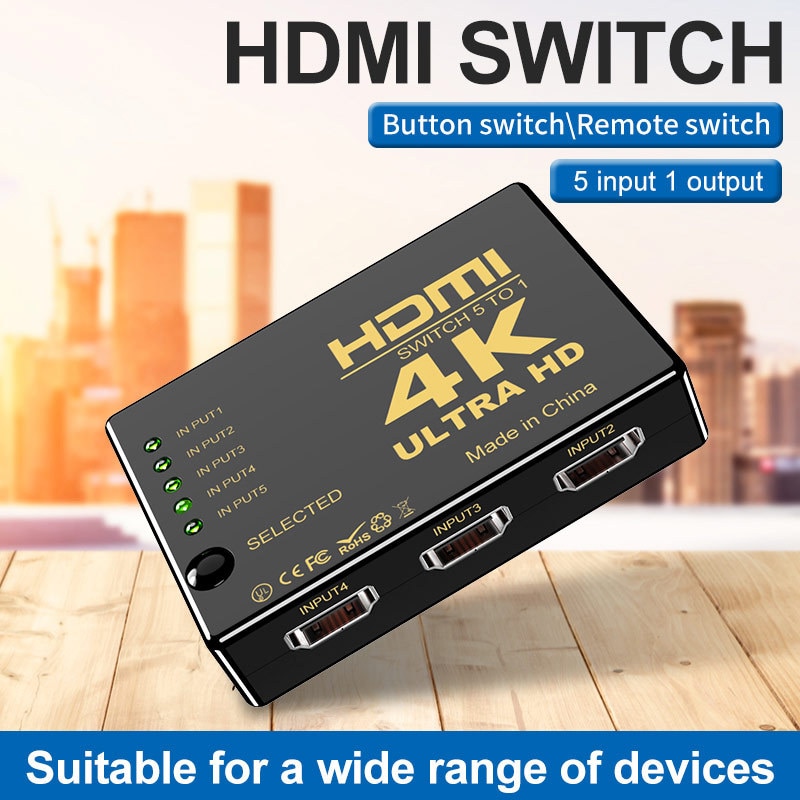 HDMI ġ 5 In 1 Out HDMI й 5x1 IR  ..